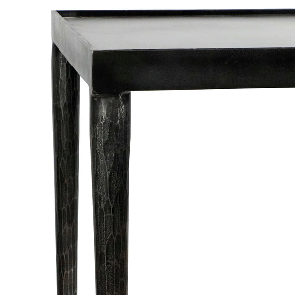 Hammered Iron Side Table