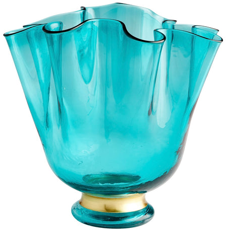 Turquoise & Gold Vase small