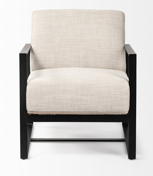 Iron & Wood Accent Chair