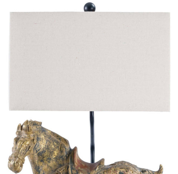 Pair of Dynasty Horse Table Lamps