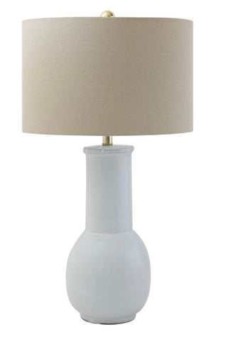 White Terra-cotta Table Lamp