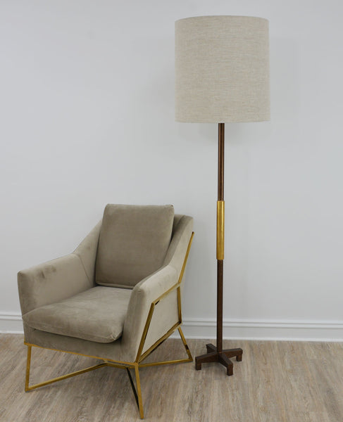 Brown & Gold Floor Lamp