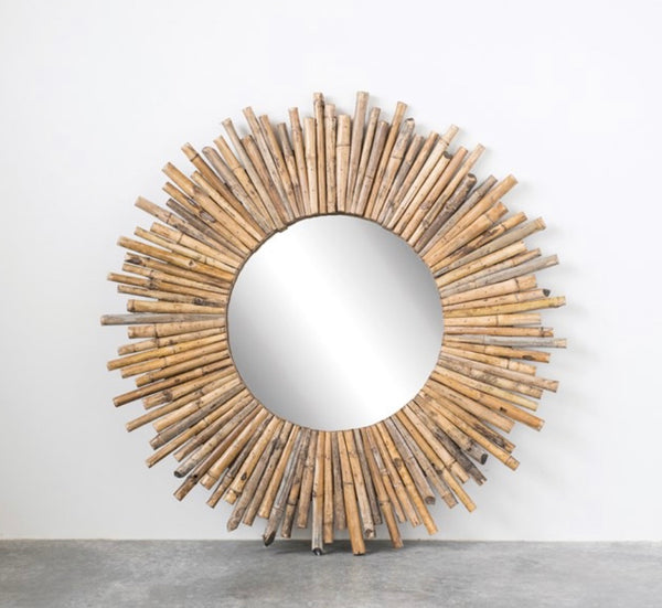 Bamboo Sunburst Mirror