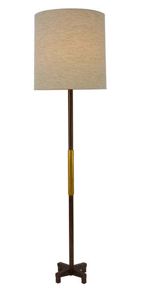 Brown & Gold Floor Lamp