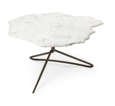 Marble & Iron Coffee Table