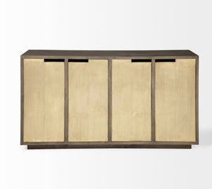 Mango Wood & Metal Cladded Cabinet