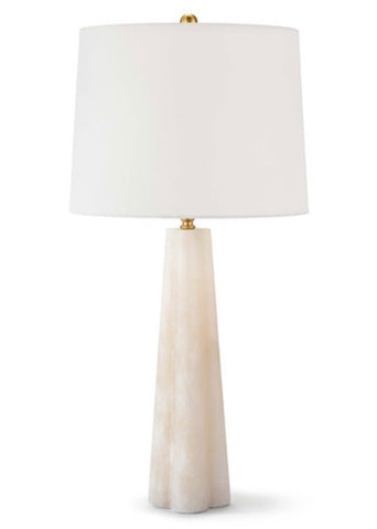 Quatrefoil Alabaster Table Lamp small