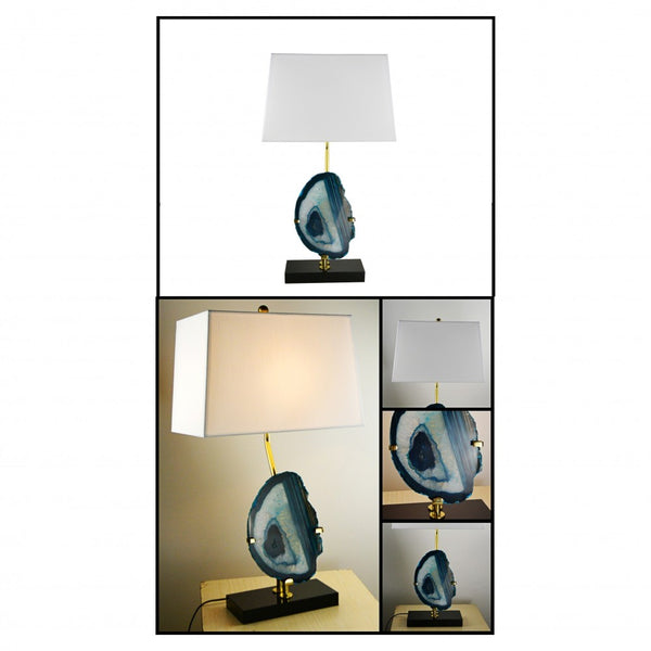 Blue Agate Table Lamp