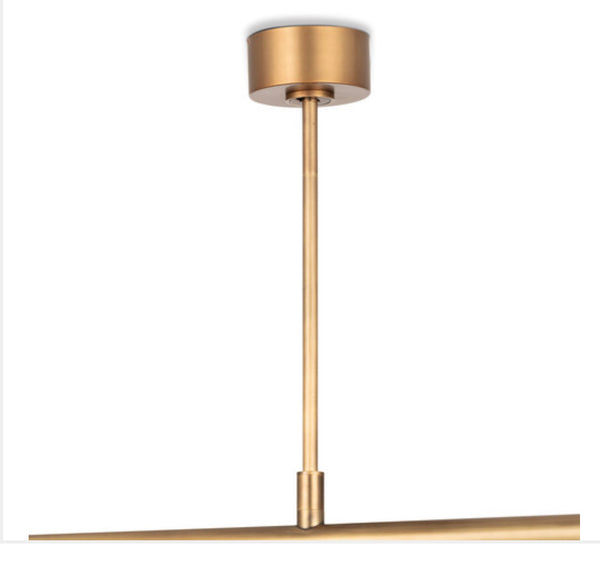 Wick Chandelier - Natural Brass or Oil Rubbed Bronze Finish