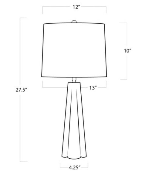 Quatrefoil Alabaster Table Lamp small