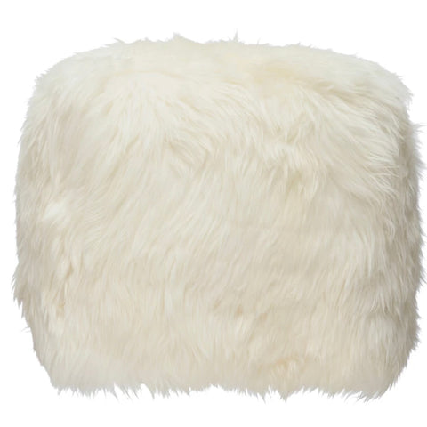 18” Mongolian Lamb Fur Pouf