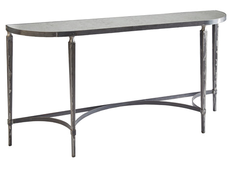 Curved Wrought Iron Console