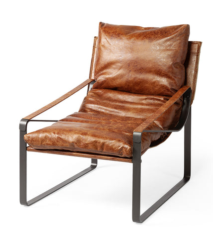 Brown Leather Stockholm Chair