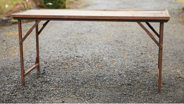 Vintage Wood Folding Table