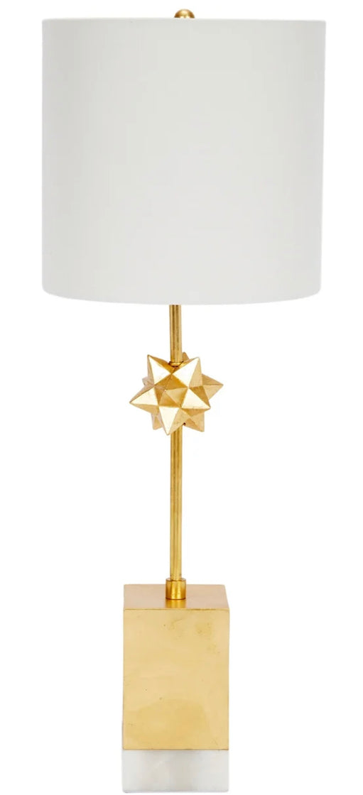Gold Leaf Star Buffet Lamp