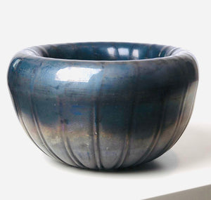 Teardrop Folded Bowl Deep Blue