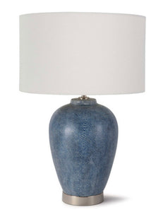 Blue Shagreen Pattern Table Lamp