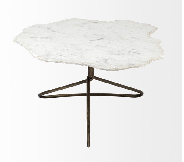 Marble & Iron Coffee Table