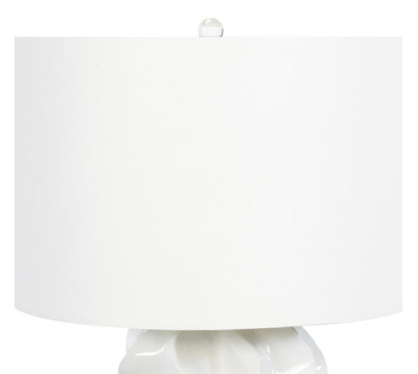 White Waves Ceramic Table Lamp