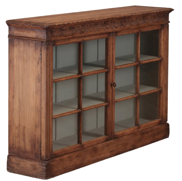 Craftsman Pine Glass Cabinet