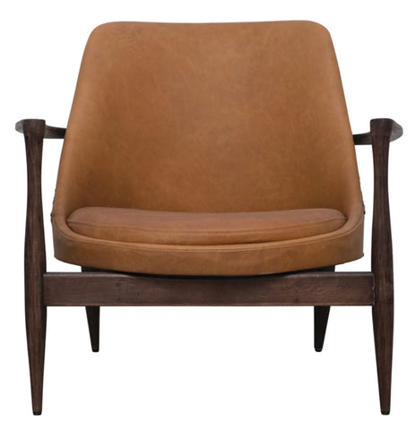 Leather & Mango Side Chair