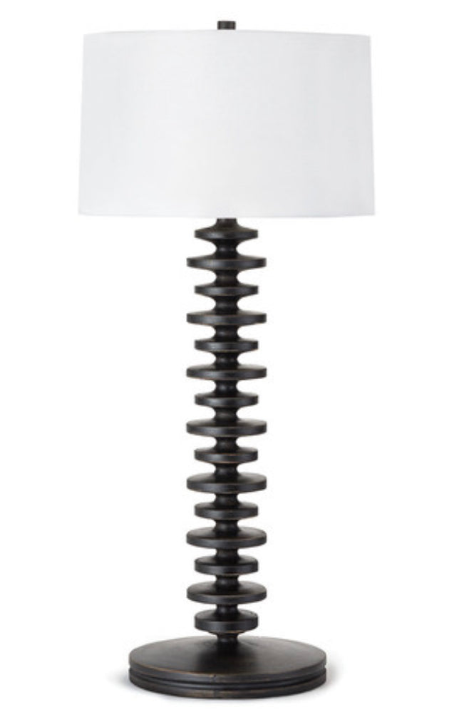 Fishbone Buffet Table Lamp (Ebony)