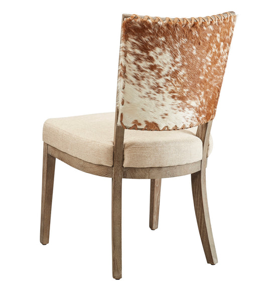 Leather & Linen Chair