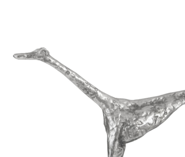 Greyhound Sculpture Silver Leaf