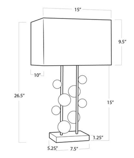 Crystal Spheres Table Lamp