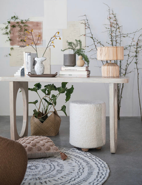 Bleached Mango Wood Console Table