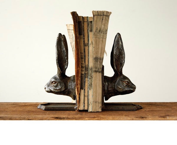 Rabbit Head Bookends