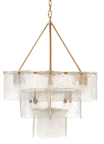 Melted Ice Glass Chandelier