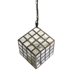 Panes Glass Cube Pendant