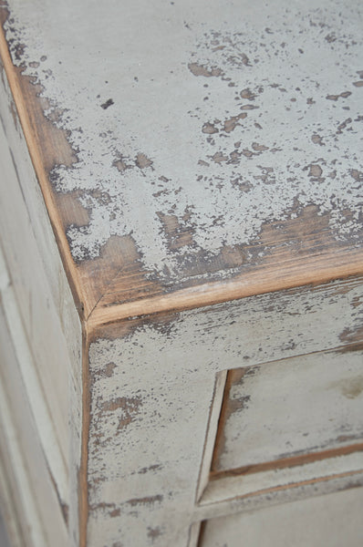 Reclaimed Pine Gray Distressed Sideboard