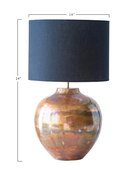 Copper Finish Table Lamp