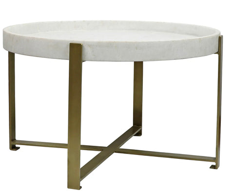Round Marble Tray Coffee Table