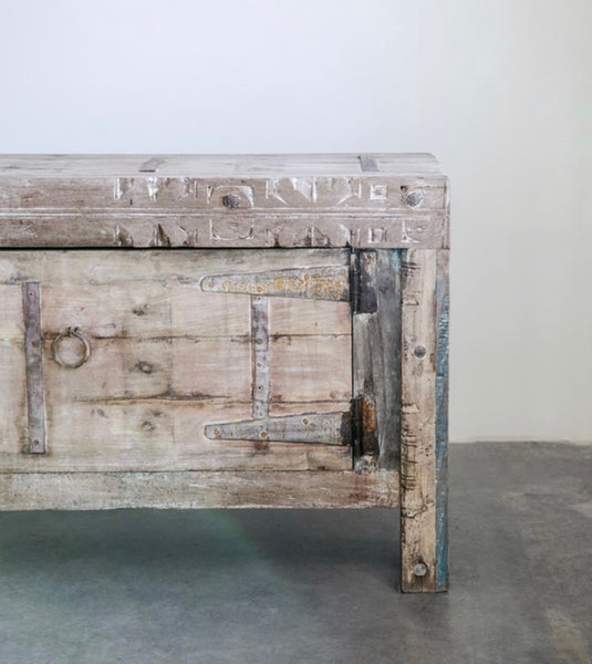 Reclaimed Wood & Iron Console