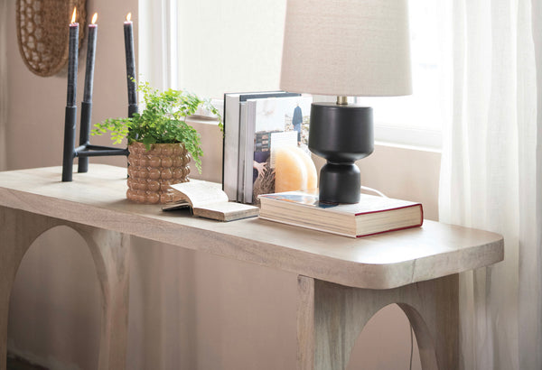 Bleached Mango Wood Console Table