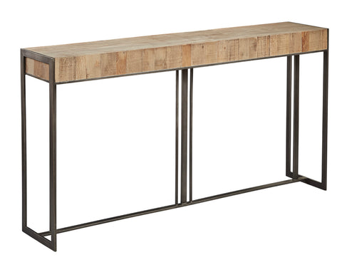 Pine Timber & Iron Console