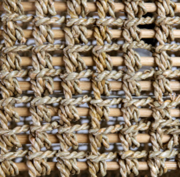 36” Woven Rope. Chandelier