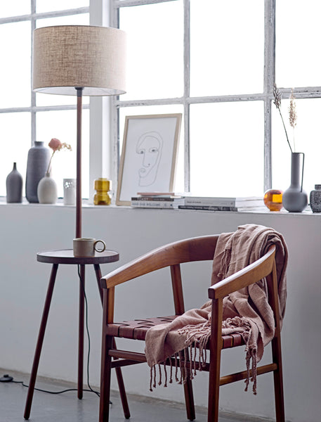 Cedar & Woven Leather Chair