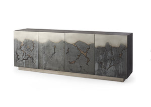 Acid Washed Metal Sideboard