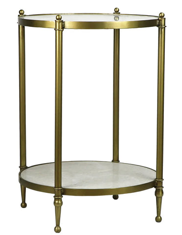 2 Tier Marble Side Table