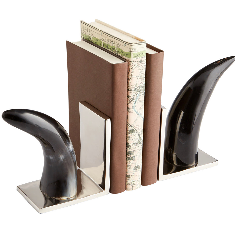 Horn Bookends