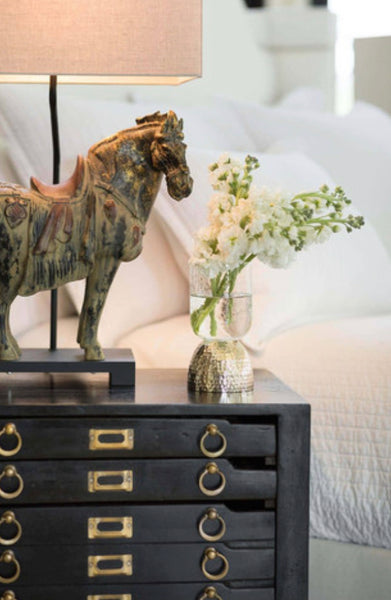 Pair of Dynasty Horse Table Lamps