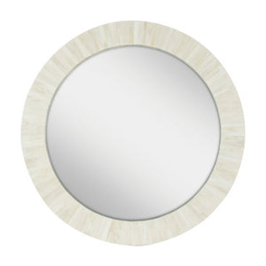 33” White Bone Inlay Mirror
