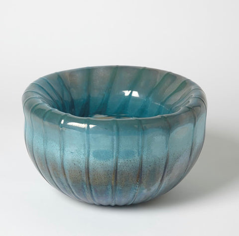 Teardrop Folded Bowl Turquoise