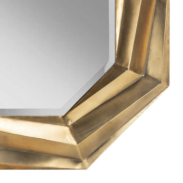 Octagon Gold Mirror