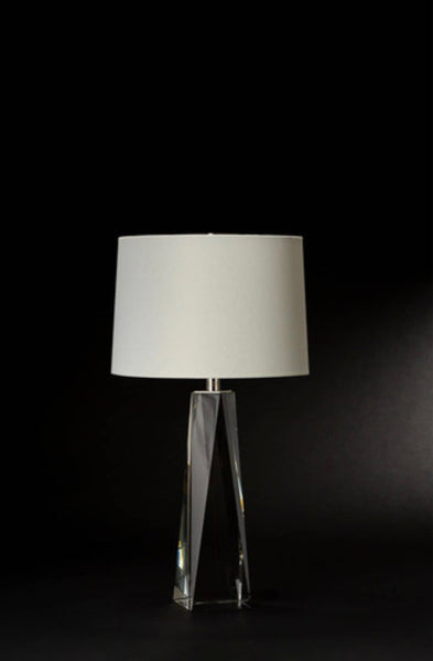 Solid Crystal Tapered Table Lamp small