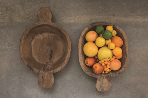 Antique Wood Bowl